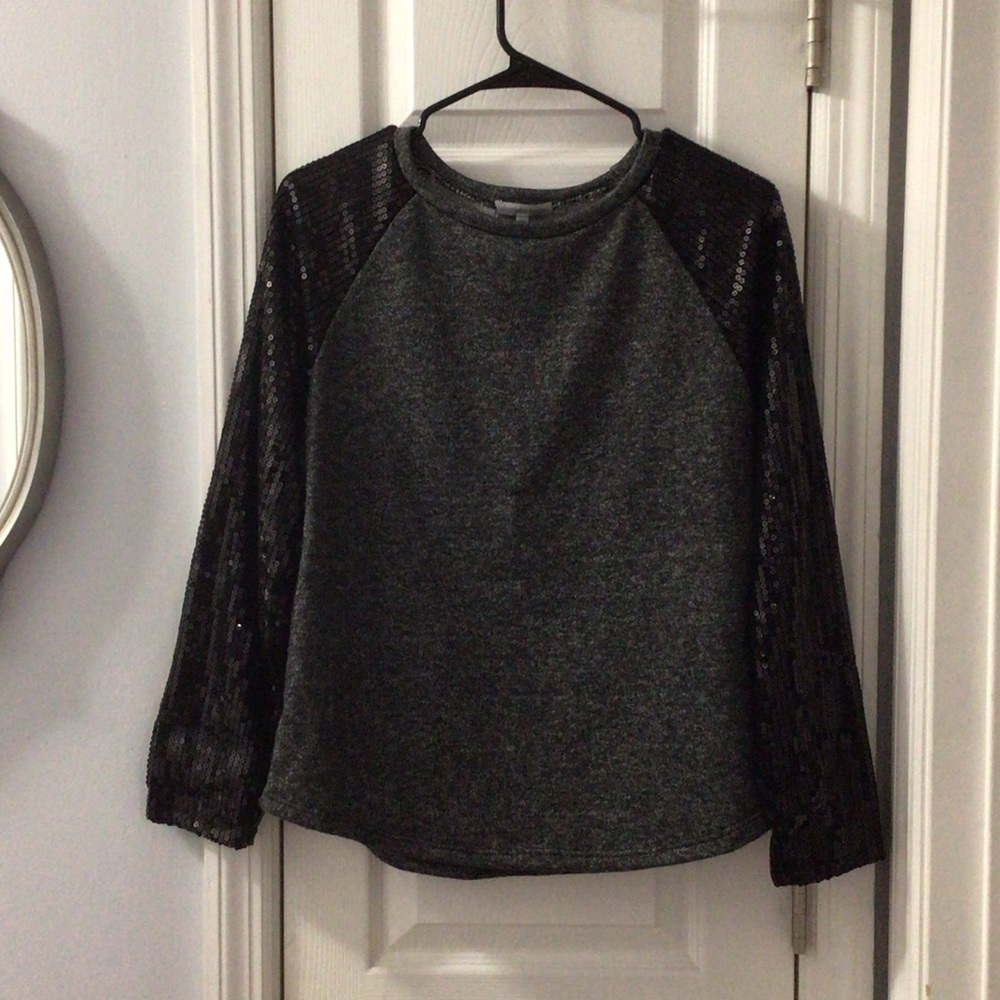 Charlotte Russe Charcoal Knit Top